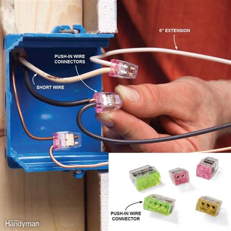 extend electric line from switched light box|extending electrical cables in house.